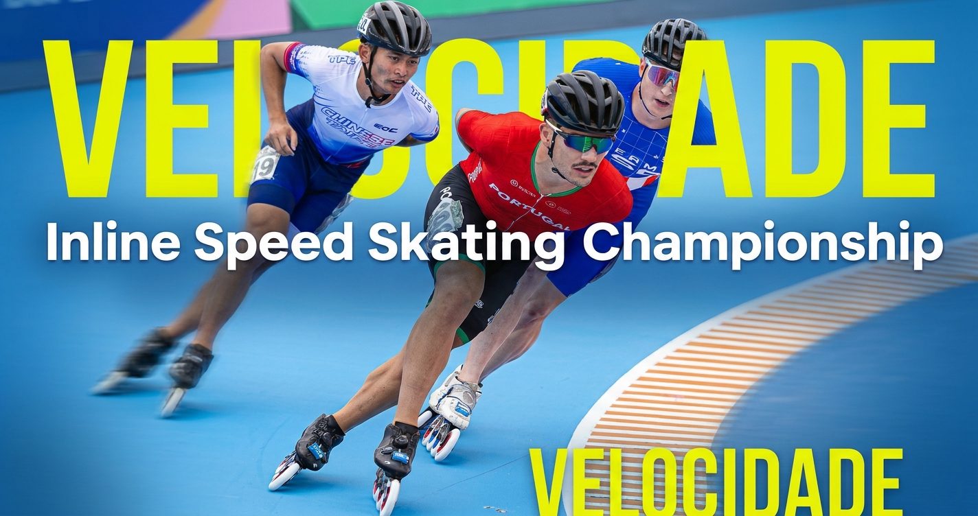 Miguel Bravo Miguel Bravo em prova de patinagem de velocidade em pista